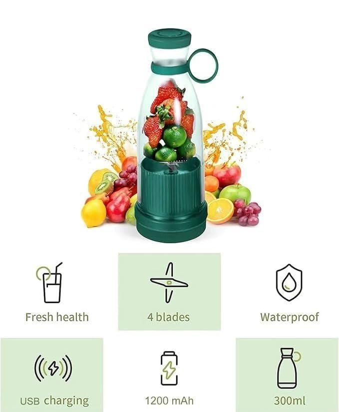 Portable Juicer Blenders For Smoothies And Juices USB Rechargeable Mini Juicer Bottle Blender Shake Maker Travel Juice Maker for Fruits