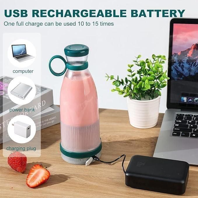 Portable Juicer Blenders For Smoothies And Juices USB Rechargeable Mini Juicer Bottle Blender Shake Maker Travel Juice Maker for Fruits