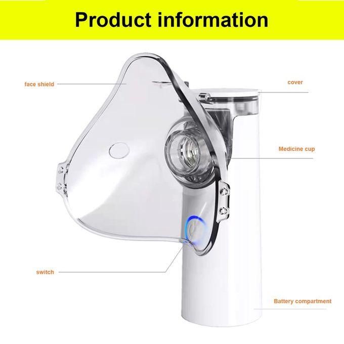 Portable Mesh Nebulizer Handheld, One Touch Operation, No Noise, High Nebulization Rate, Personal Inhalers For Breathing Problems Lightweight, Travel Friendly Nebulizer For Adults & Kids