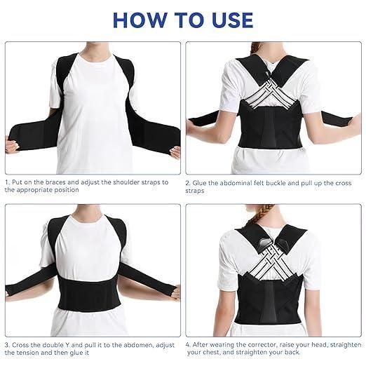 Adjustable Premium Back Posture Corrector/ Slouching Relieve Pain Belt Women Men