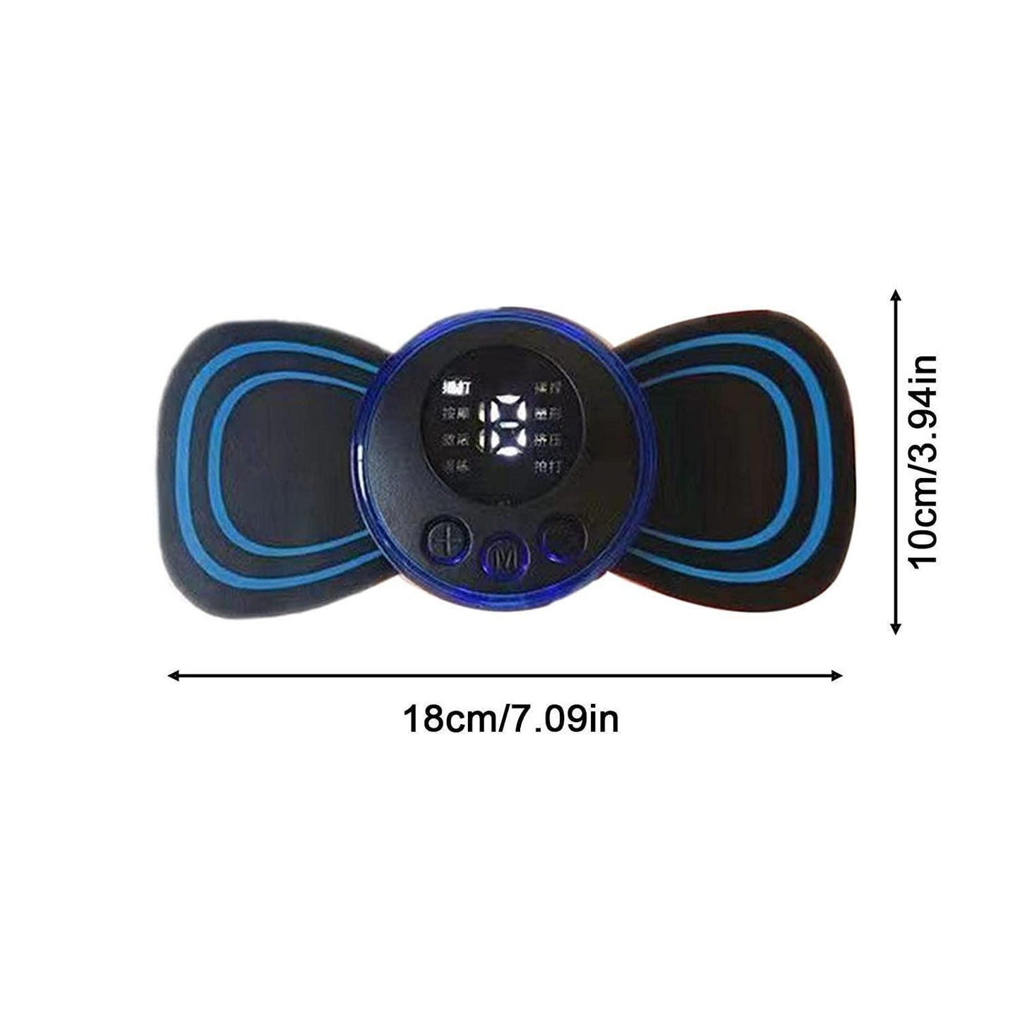 Mini Butterfly Massager – Portable Wireless Pain Relief & Muscle Relaxation for Neck, Back, Shoulders, Legs & Feet – 8 Modes & 19 Strength Levels – Electric Body Massager for Blood Circulation