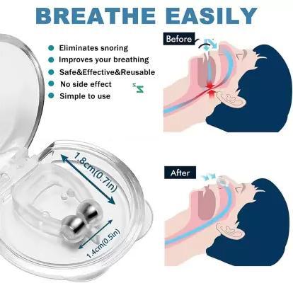 Anti Snoring Device for Men and Women | Snore Free Nose Clip | Silicone Magnetic Nose Clip  | Anti Snoring Magnet Clip | Anti Snoring Device | instant relief from snoring